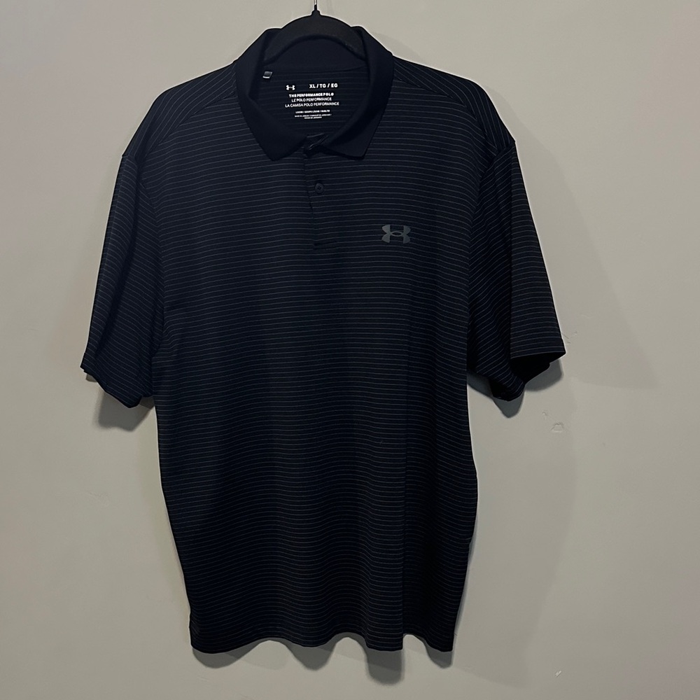 Under Armour Men's Dark Stripe Polo Shirt